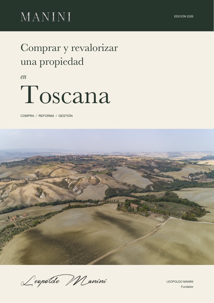 Portada de la guía de compra en Toscana — edición en español